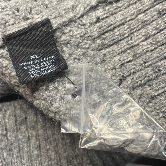 NWT Marc Anthony Heather Gray Zip-Up Knit Sweater - Picture 10 of 11